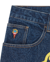 Running Dog Double Scoop Denim Pants