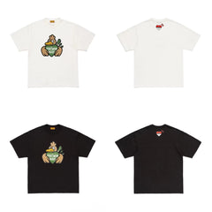 Humanmade Japanese Retro Cute Cartoon Print Unisex T-Shirt