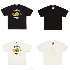 Humanmade Chinese Original Japanese Retro Heart Print Couple T-Shirt