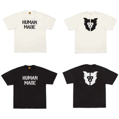 Humanmade Chinese Original Japanese Retro Heart Print Couple T-Shirt