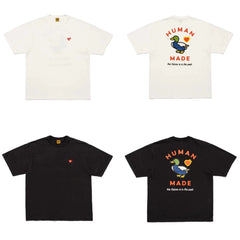 Humanmade Chinese Original Japanese Retro Heart Print Couple T-Shirt