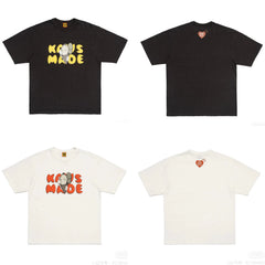 Humanmade Chinese Original Japanese Retro Heart Print Couple T-Shirt