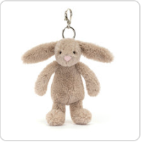 Jellycat Bashful Bunny Bag Charm Blush