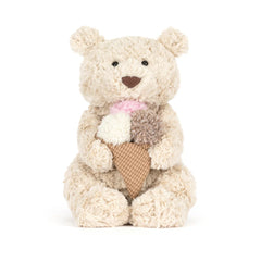 Jellycat Oatus Bear with Ice Cream