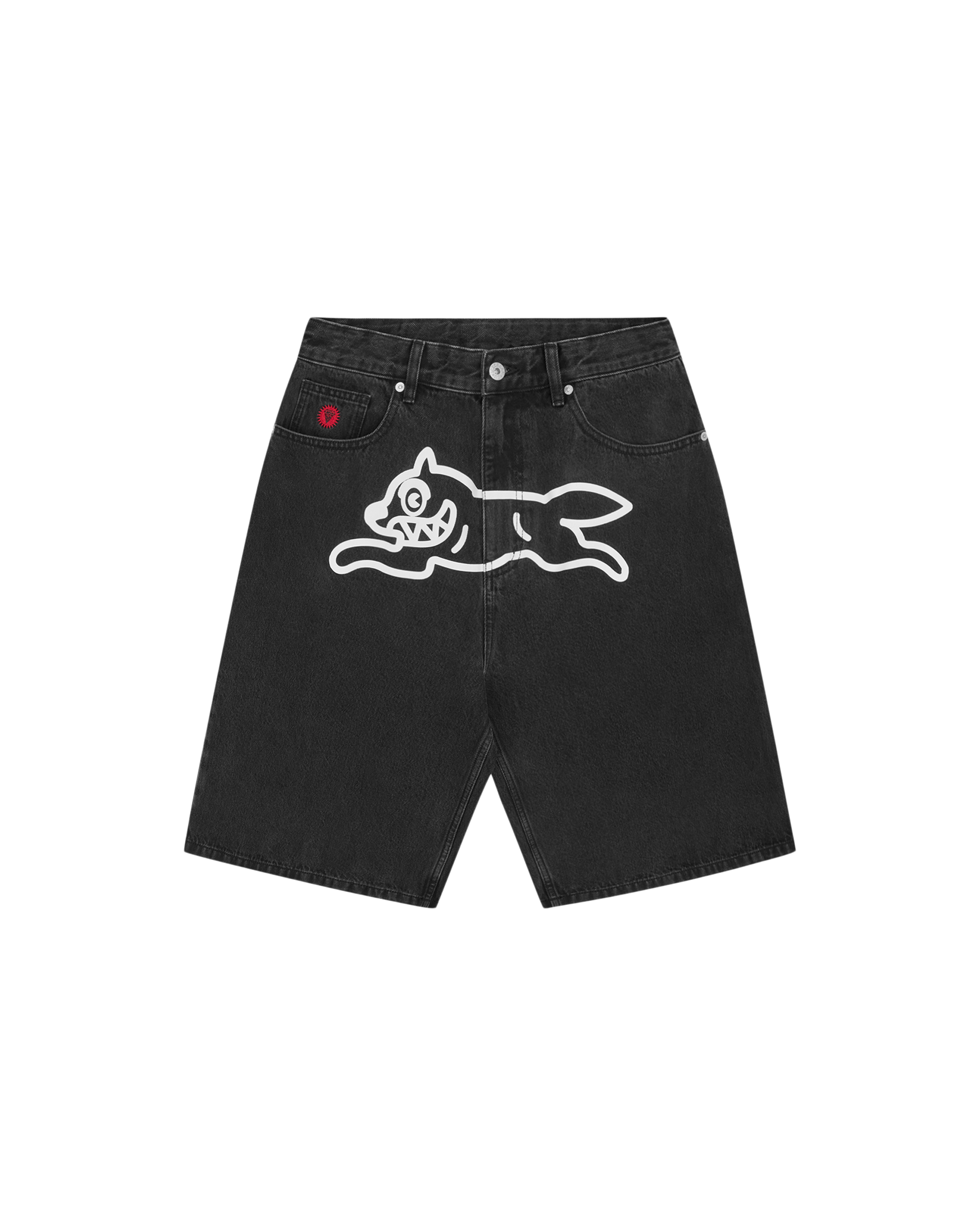 Running Dog Triple Scoop Denim Shorts