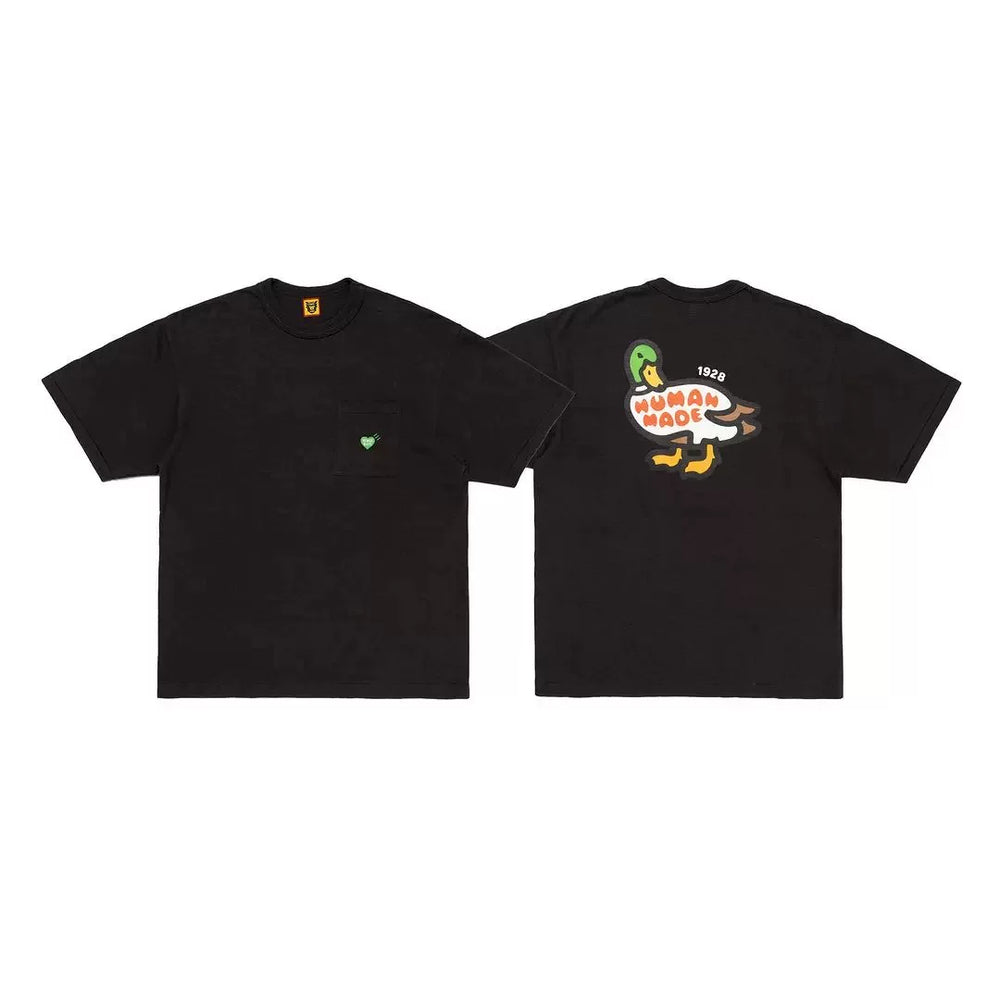 Humanmade Chinese Original Japanese Retro Heart Print Couple T-Shirt