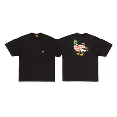 Humanmade Chinese Original Japanese Retro Heart Print Couple T-Shirt