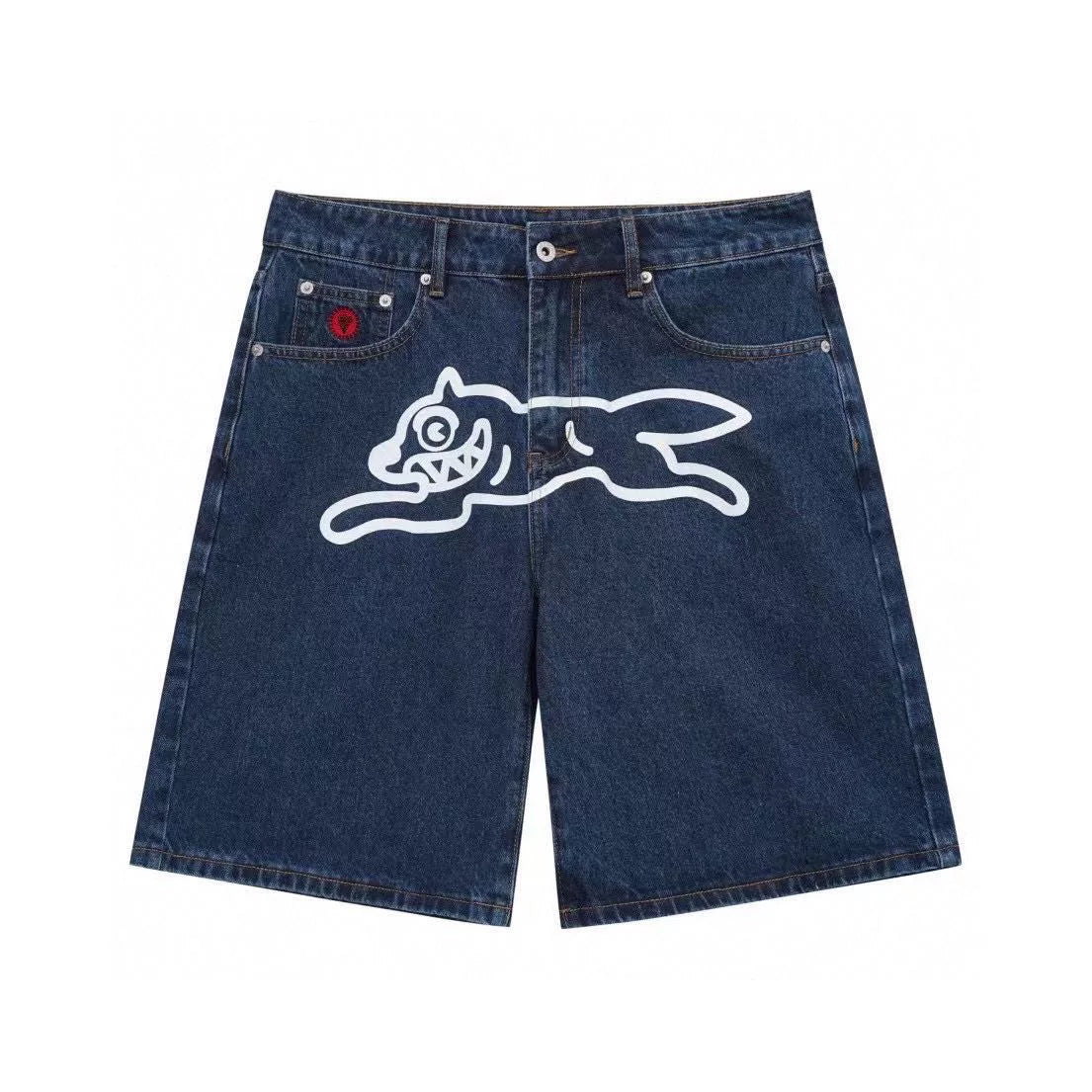 Billionaire Boys Club Flying Dog Denim Five-Point Shorts