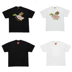 Humanmade Chinese Original Japanese Retro Heart Print Couple T-Shirt