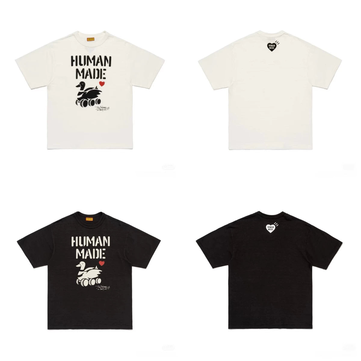 Humanmade Japanese Retro Cute Cartoon Print Unisex T-Shirt