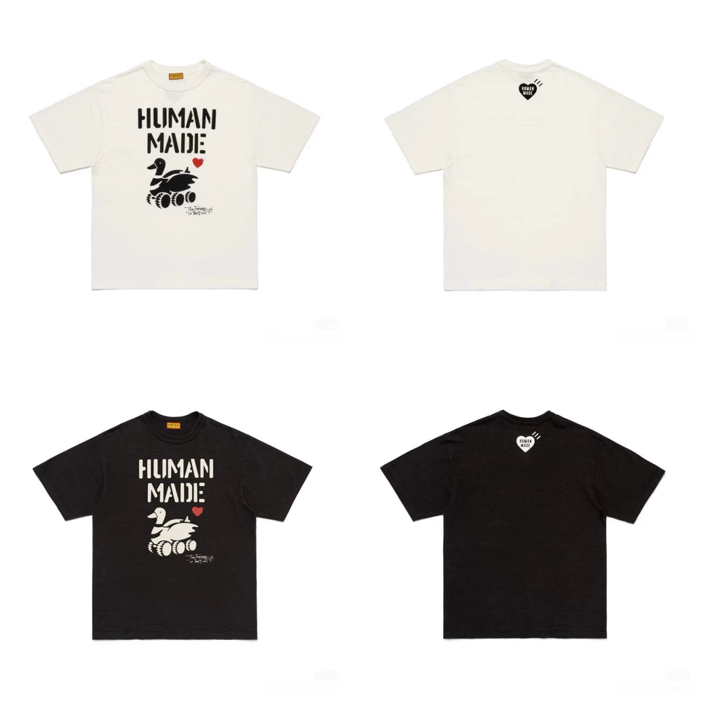 Humanmade Japanese Retro Cute Cartoon Print Unisex T-Shirt