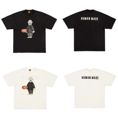 Humanmade Chinese Original Japanese Retro Heart Print Couple T-Shirt
