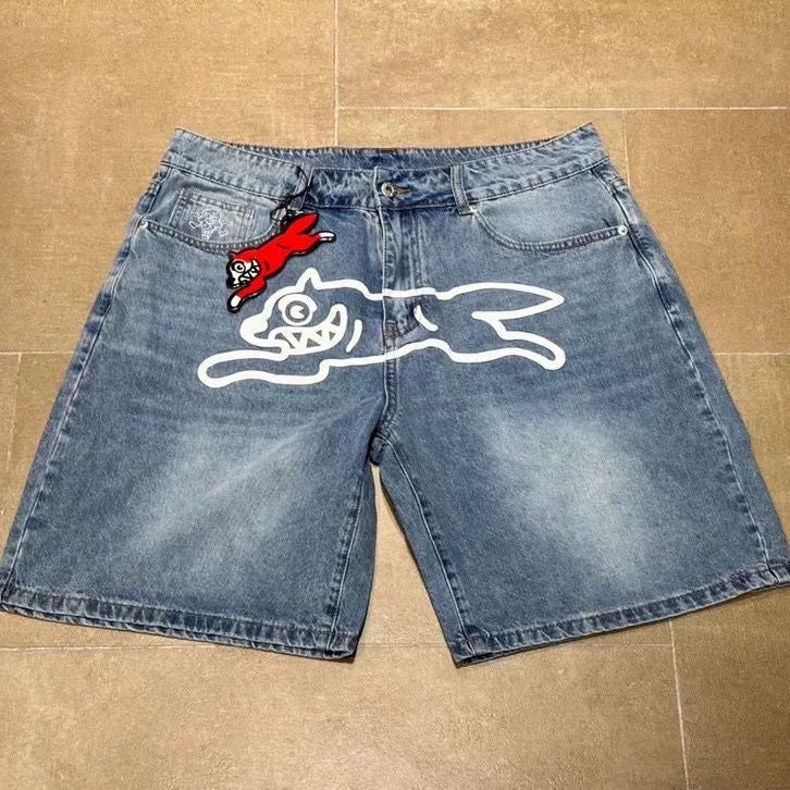 Billionaire Boys Club Flying Dog Denim Five-Point Shorts
