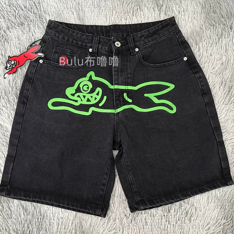 Billionaire Boys Club Flying Dog Denim Five-Point Shorts