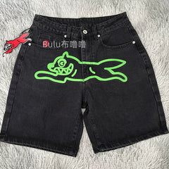 Billionaire Boys Club Flying Dog Denim Five-Point Shorts