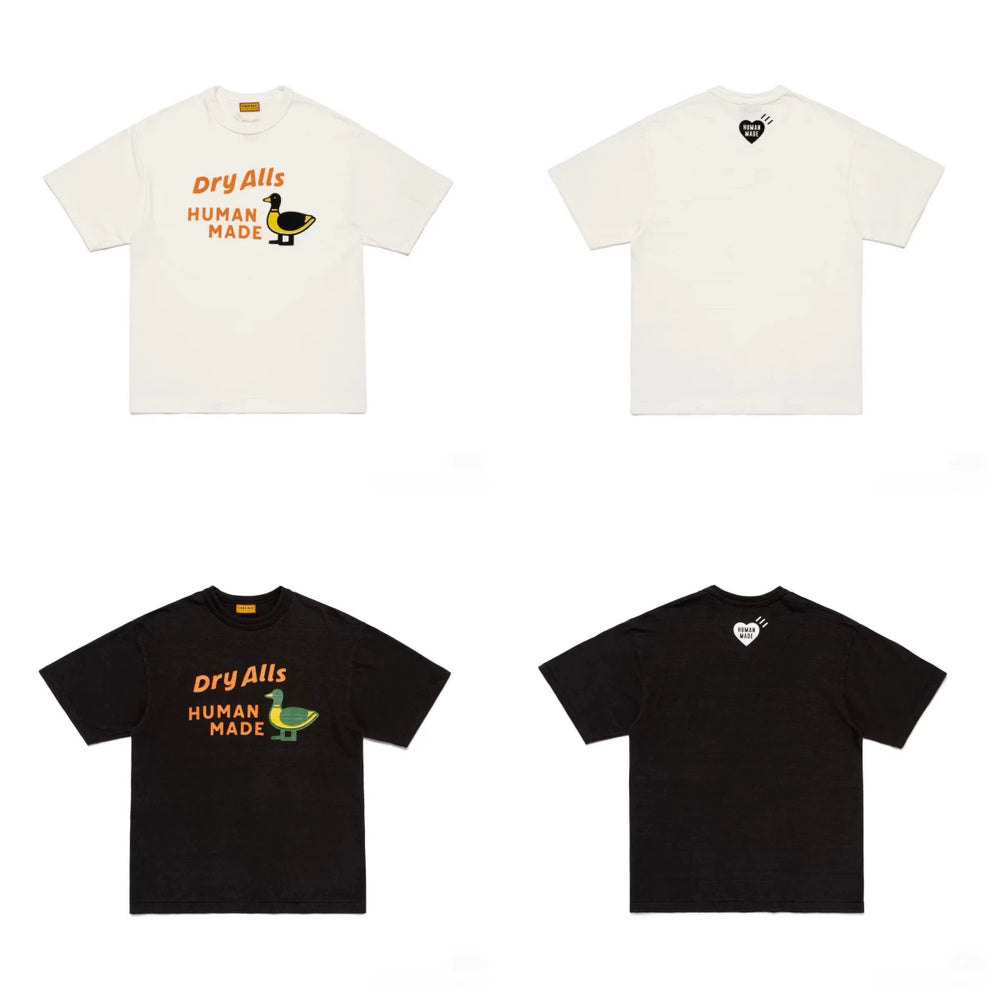 Humanmade Japanese Retro Cute Cartoon Print Unisex T-Shirt