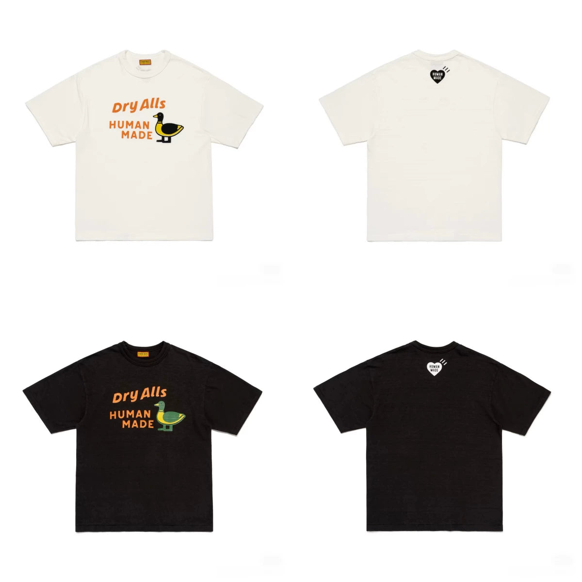 Humanmade Japanese Retro Cute Cartoon Print Unisex T-Shirt