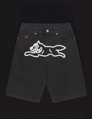 Billionaire Boys Club Flying Dog Denim Five-Point Shorts