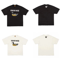 Humanmade Chinese Original Japanese Retro Heart Print Couple T-Shirt