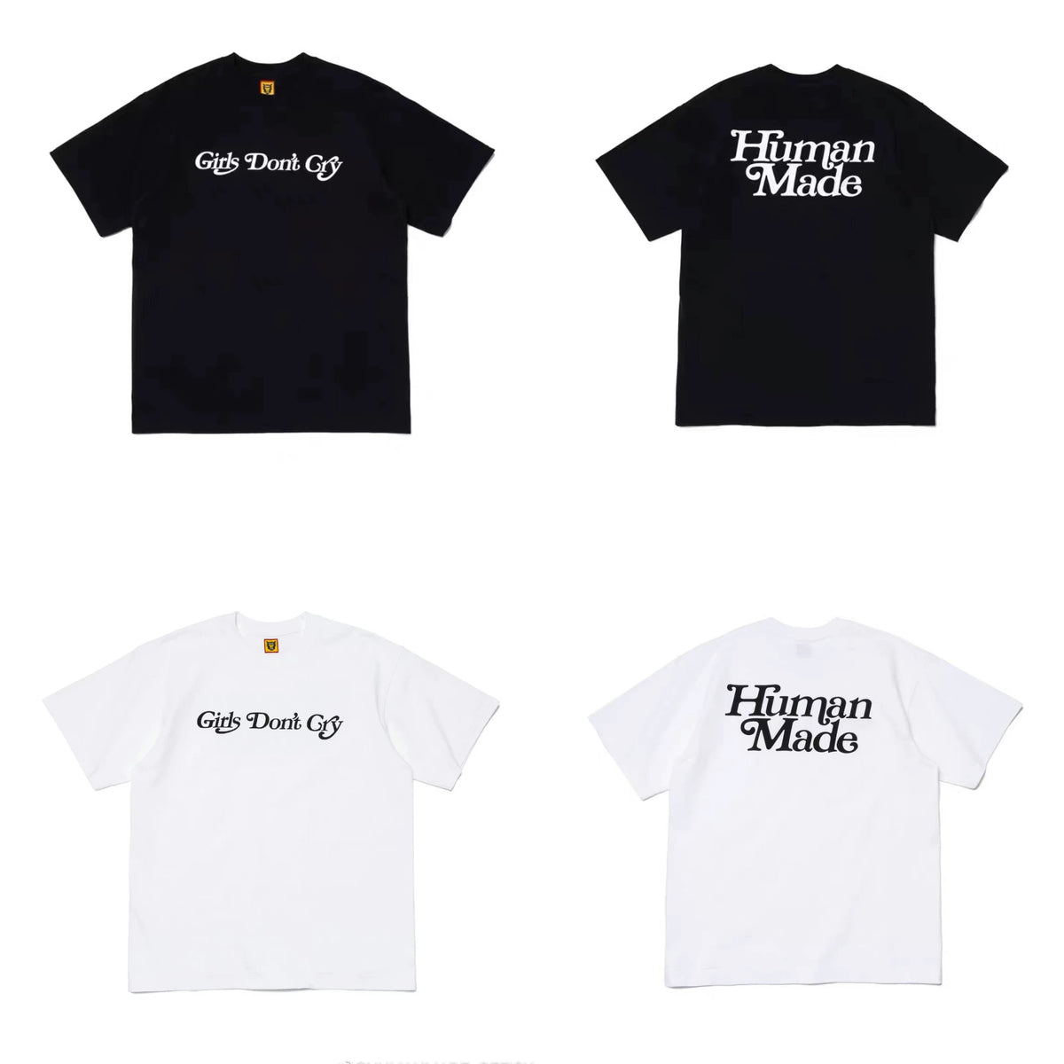 Humanmade Chinese Original Japanese Retro Heart Print Couple T-Shirt