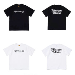 Humanmade Chinese Original Japanese Retro Heart Print Couple T-Shirt