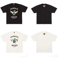 Humanmade Chinese Original Japanese Retro Heart Print Couple T-Shirt