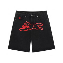 Billionaire Boys Club Flying Dog Denim Five-Point Shorts