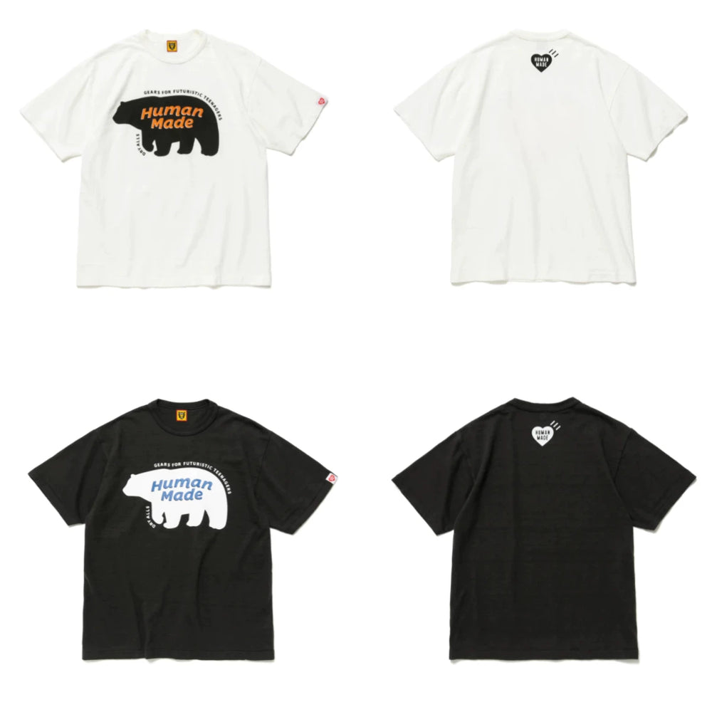 Humanmade Chinese Original Japanese Retro Heart Print Couple T-Shirt