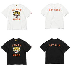 Humanmade Chinese Original Japanese Retro Heart Print Couple T-Shirt
