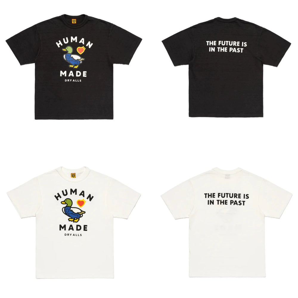 Humanmade Chinese Original Japanese Retro Heart Print Couple T-Shirt