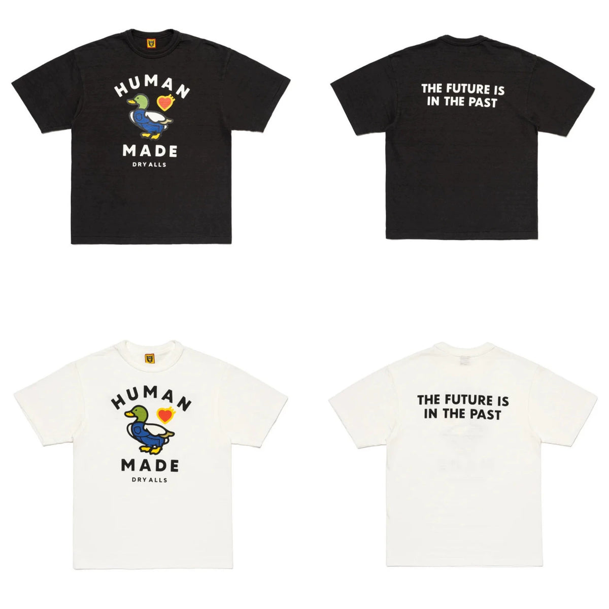 Humanmade Chinese Original Japanese Retro Heart Print Couple T-Shirt