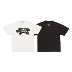 Humanmade Japanese Retro Cute Cartoon Print Unisex T-Shirt