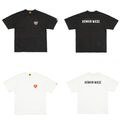 Humanmade Chinese Original Japanese Retro Heart Print Couple T-Shirt