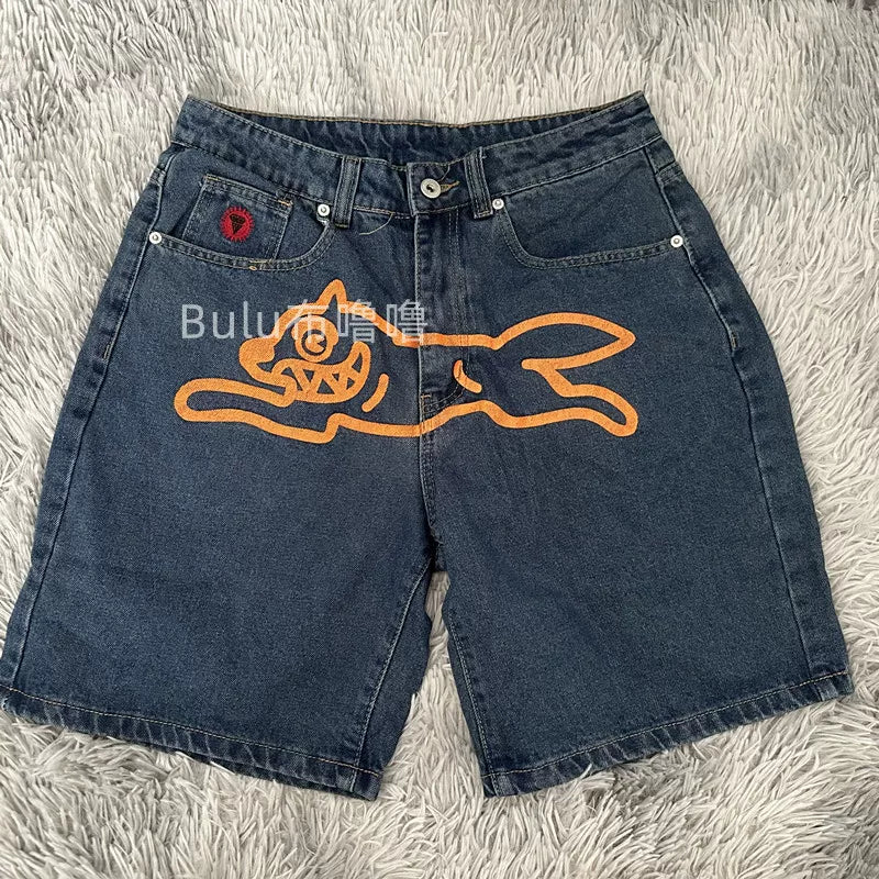 Billionaire Boys Club Flying Dog Denim Five-Point Shorts